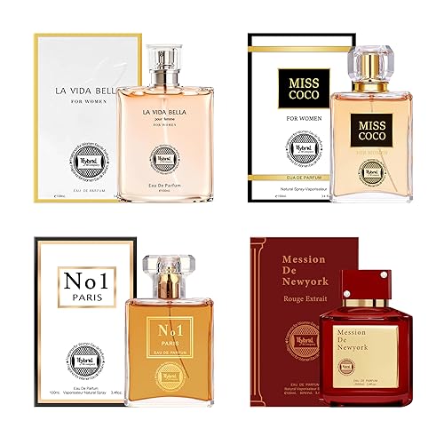 Vista 14 de Hybrid & Company 4 piezas Anisa Blue Sky Delilah muy seductora para mujer Perfume Natural Spray Fresco Fragancia