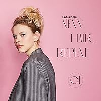 Vista 5 de CAISHA Big Banda Elástica Postizo de Cabello Rizado Ideal para Peinados Recogidos de Novias o Moños Desaliñados, Color Mezcla de Castaño Oscuro