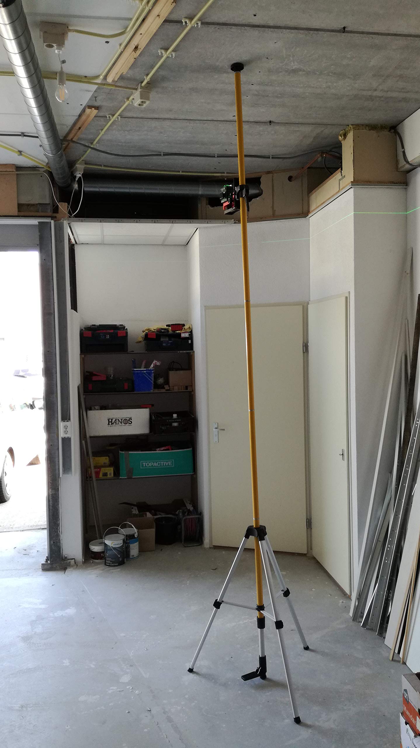 Buy ADA Laser Level Telescoping Mounting Pole 3.7m/12ft with Tripod for Rotary and Line Lasers