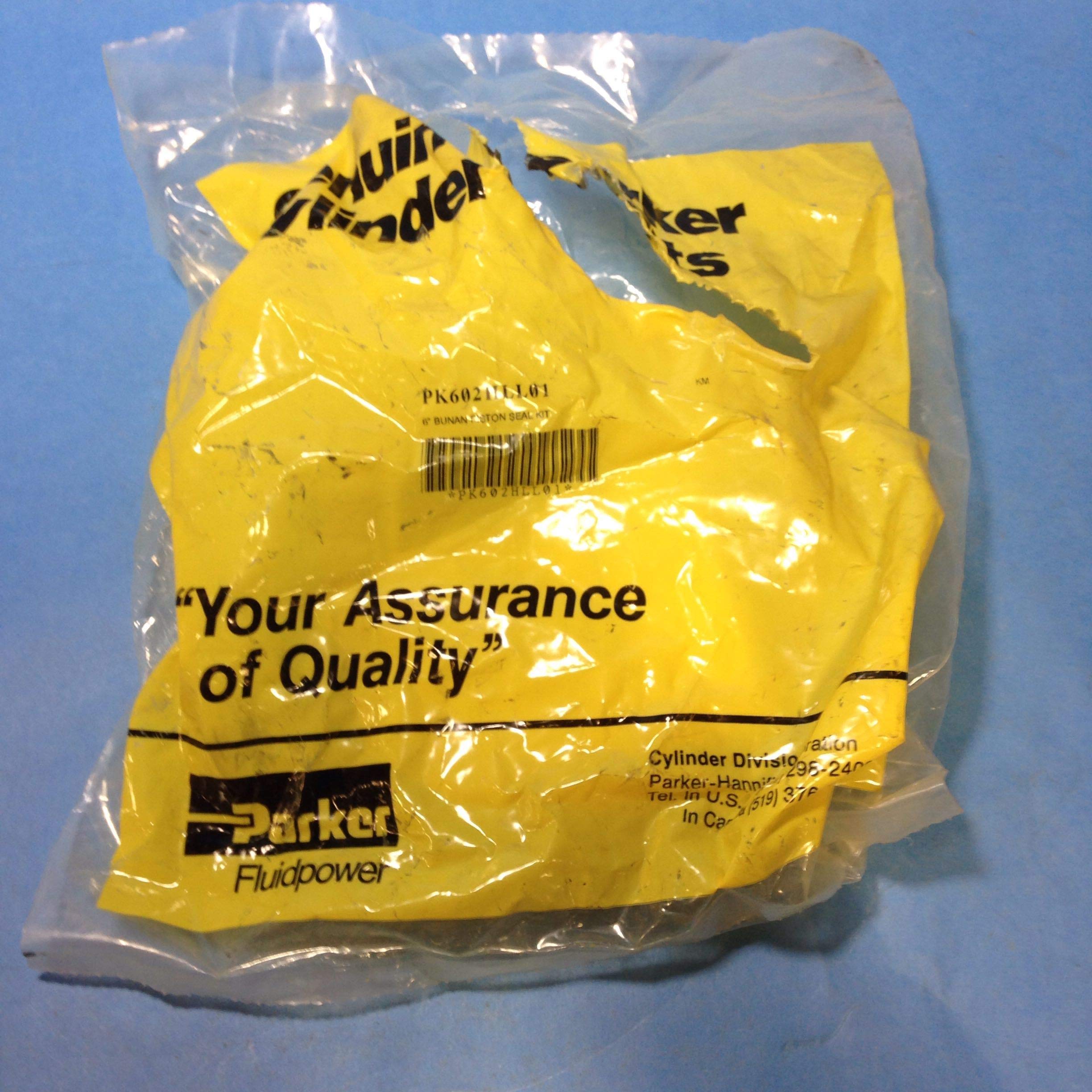 CYLINDER DIVISION PK602HLL01 2 - Nitrile U-Seals, Nitrile, Piston Seal KIT, 6 INCH, 2 - Urethane Back UP Rings, Contain: 2 - Nitrile O-Ring Head Seals