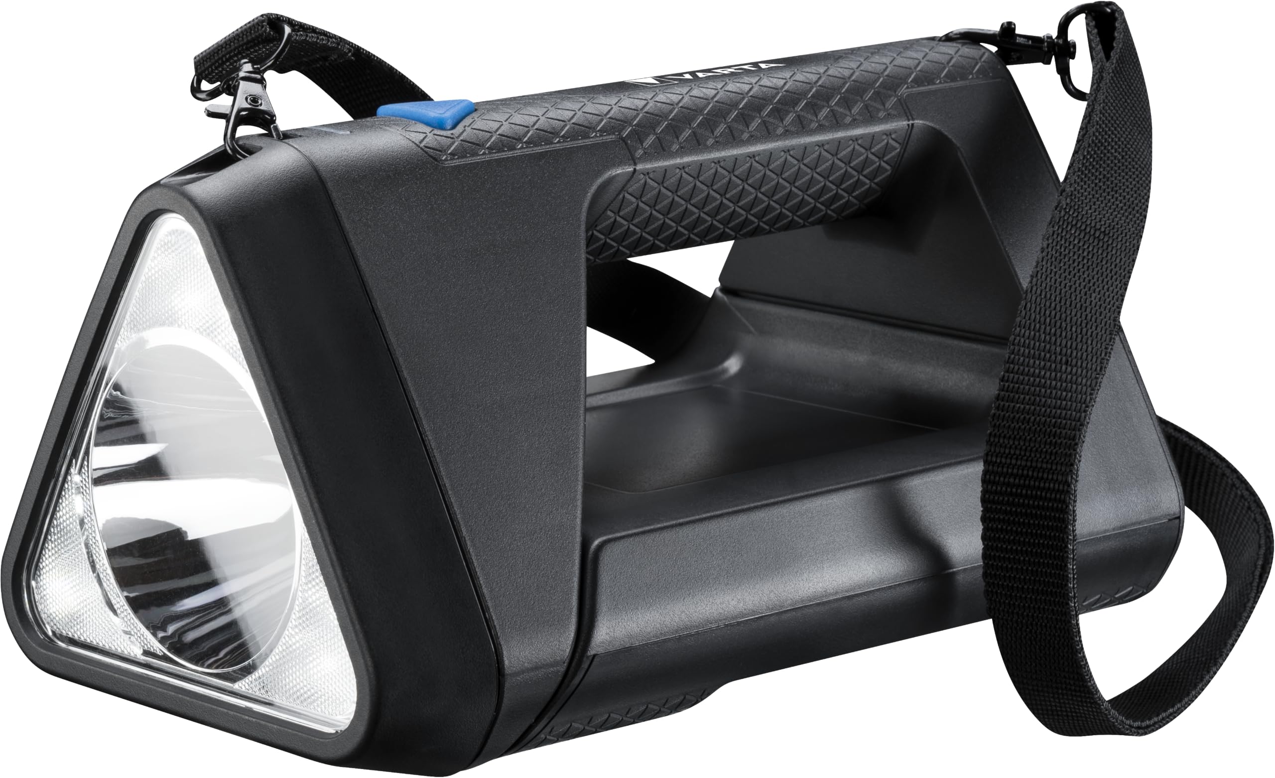 VARTA Baustrahler LED, wiederaufladbar, Arbeitsleuchte, Work Flex BL30R, Handscheinwerfer mit 3 Lichtmodi, Werkstattlampe für ideale Raumausleuchtung, Werkstatt, Auto, Schwarz | Arbeitsleuchte Handscheinwerfer mit 3 Lichtmodi, 550 Lumen, IPX4, Micro-USB,