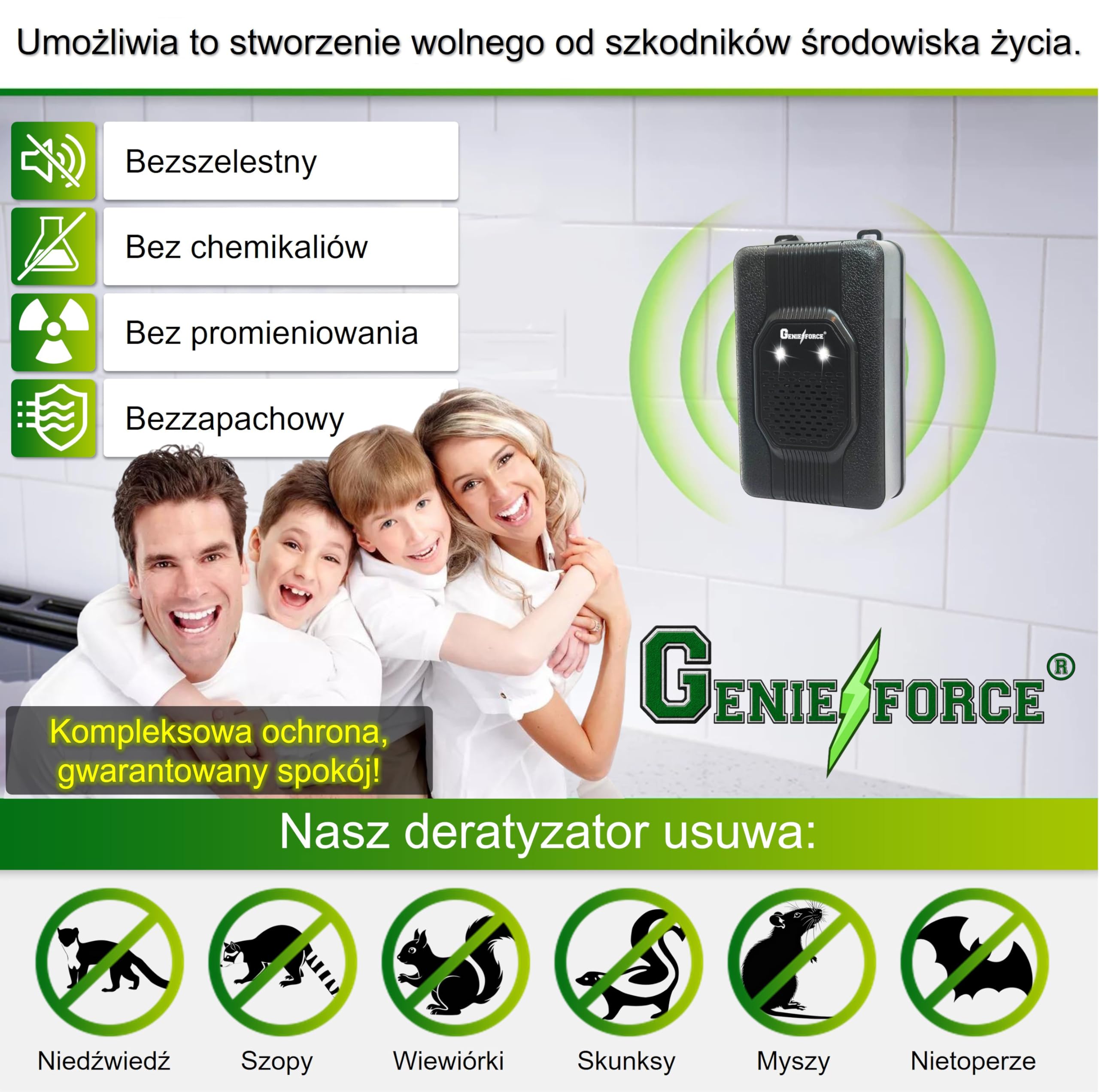 GF-JC-77 GF-JC-77 2 x GF-JC-77 ochrona przed kunami i kunami, ultradźwiękowy odstraszacz kun, odstraszacz kun, do domu, ogrodu, 2 szt
