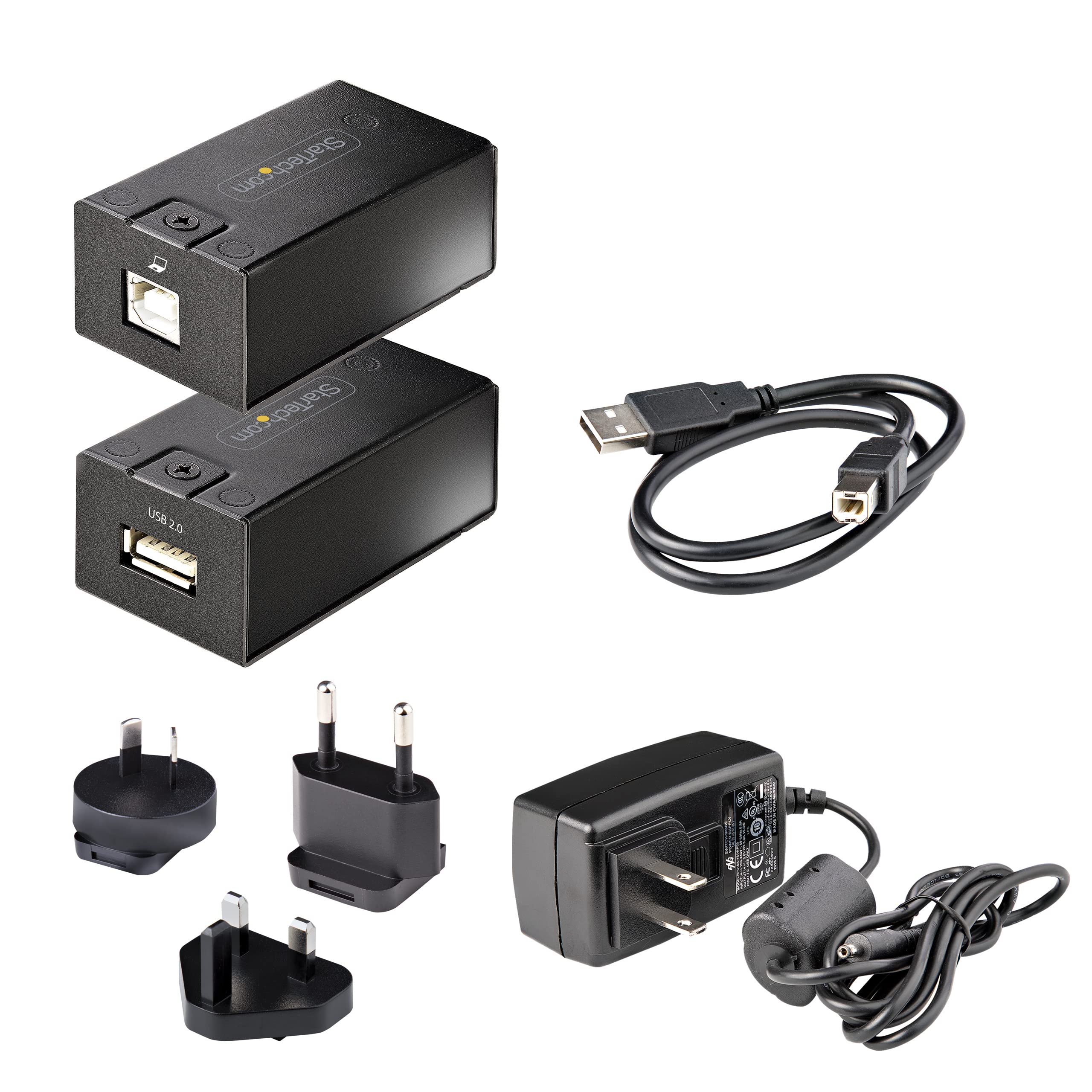 StarTech Extender USB 2.0 fino a 150m su Ethernet Cat5e/Cat6, Alimentato | Ideale per Dispositivi USB a Lunga Distanza, Plug and Play