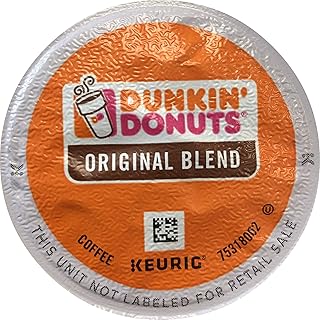 Dunkin Donuts Original Flavor Coffee K-Cups For Keurig K Cup Brewers, 32 Count (Packaging May Vary)