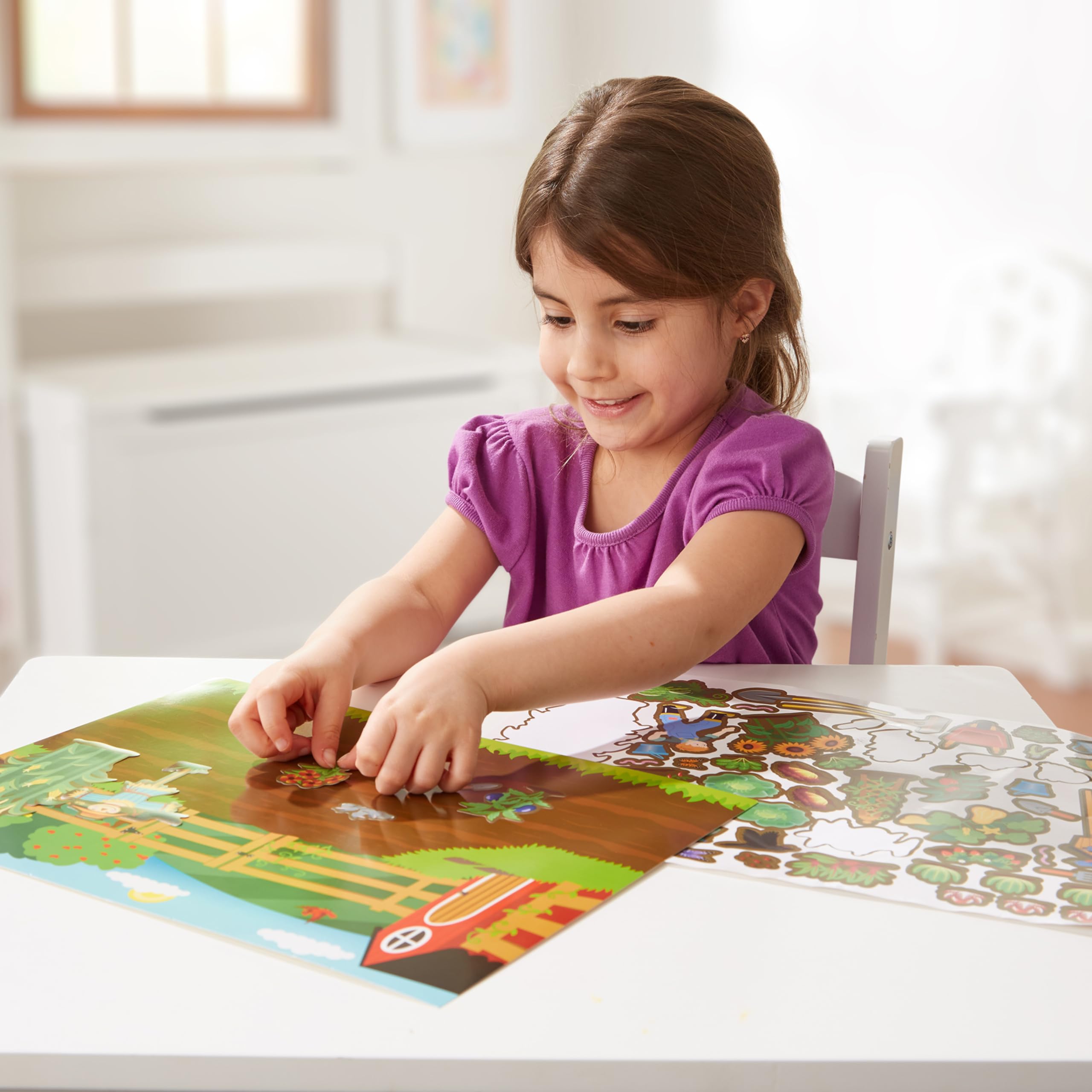 Melissa & Doug Reusable Sticker Pad: Farm - 280+ Stickers, 5 Scenes - Image 2
