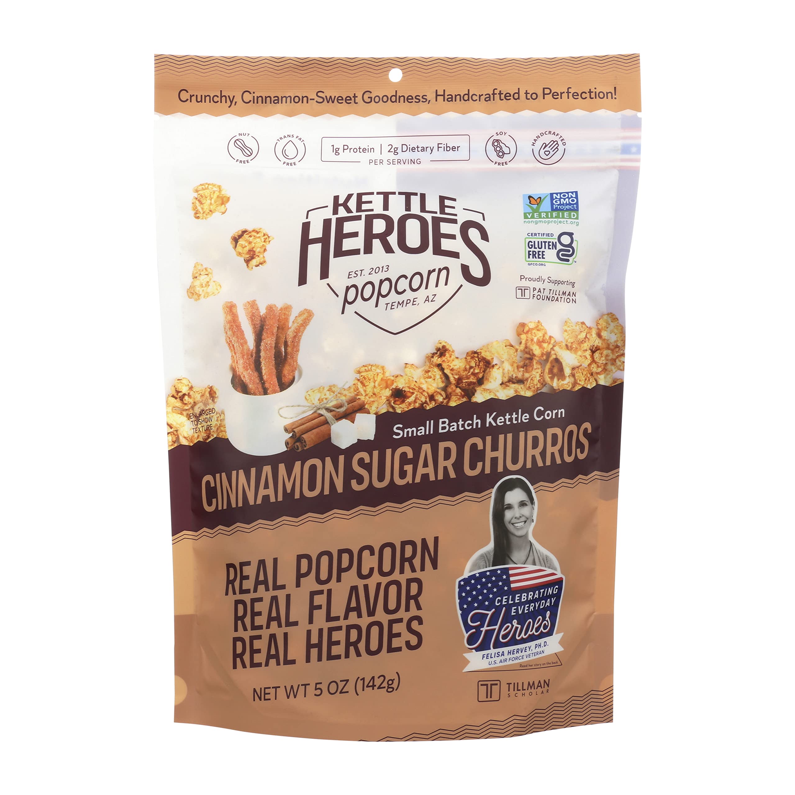 Kettle HeroesCinnamon Sugar Churros Kettle Corn 5 Oz.