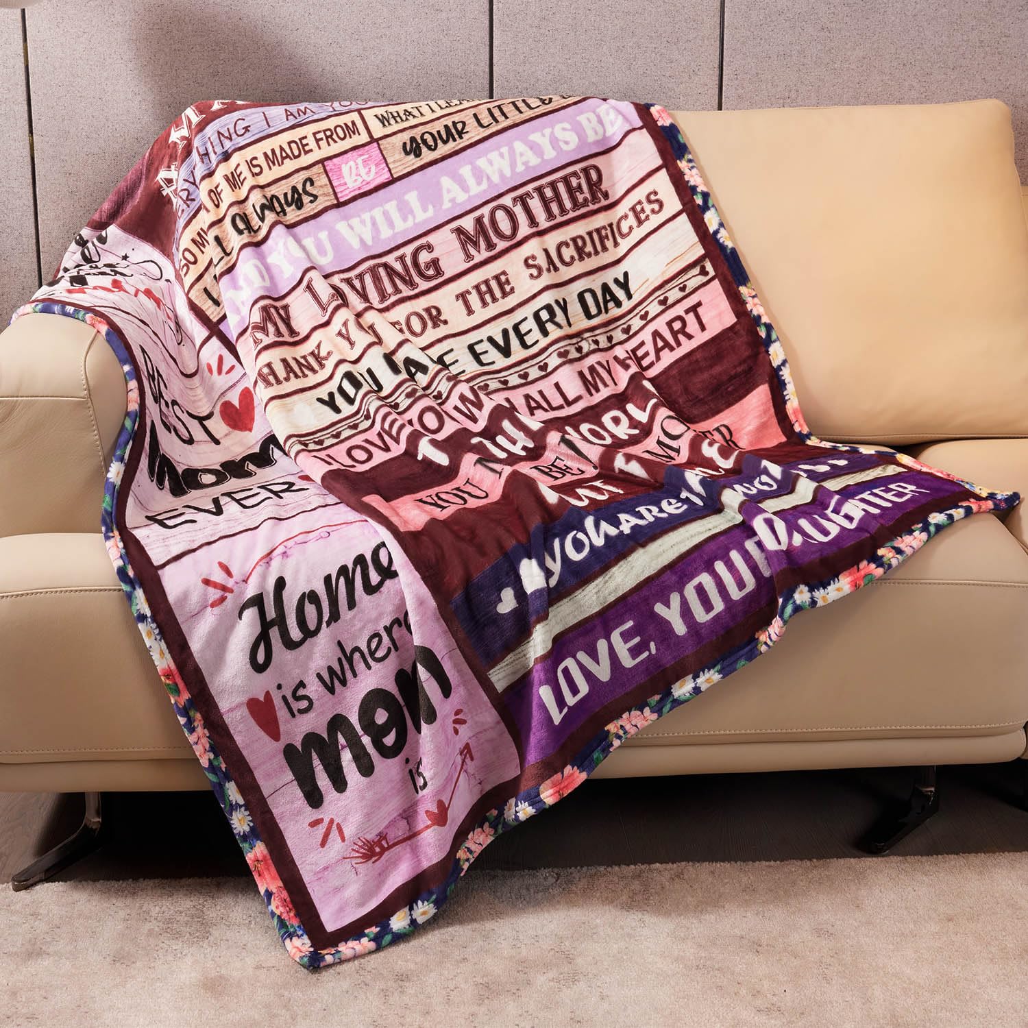 My Amazing Mom Blanket - 50x60 Inch Soft Throw Gift For Mother From Daughter Or Son