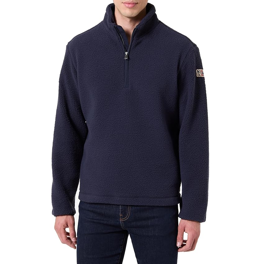 NAPAPIJRI Treser Half-Zip Collar Fleece Blue Marine