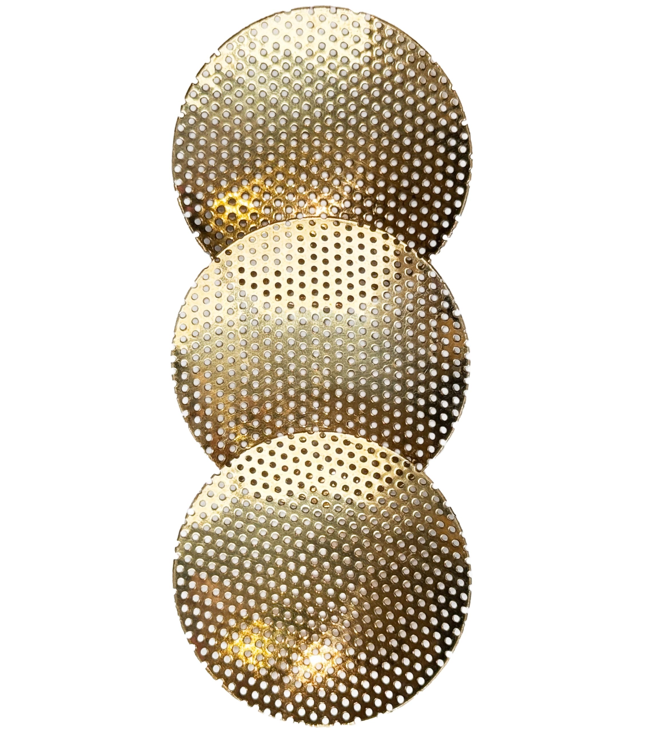 Incensera Gold Replacement Mesh Strainer for Incense Burner, 5cm, 3 Pack — image 1