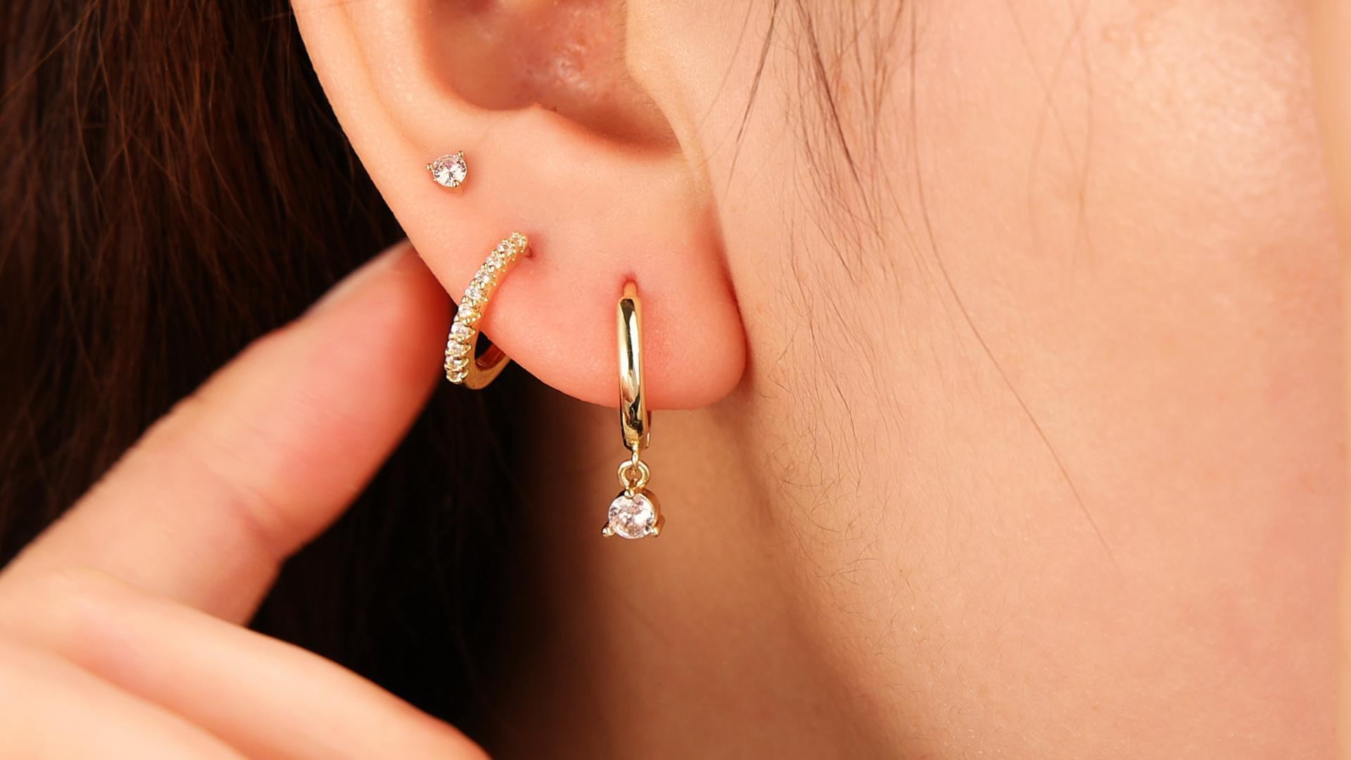 Freekiss Gold Stud Earrings For Women – Dainty Hoop & Cartilage Earrings Set, Hypoallergenic, Trendy Gifts - View #9