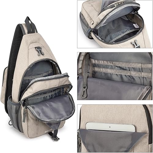 Miniatura 4 de G4Free Sling Bag RFID Blocking Sling Backpack+Lightweight Sling Crossbody Bag