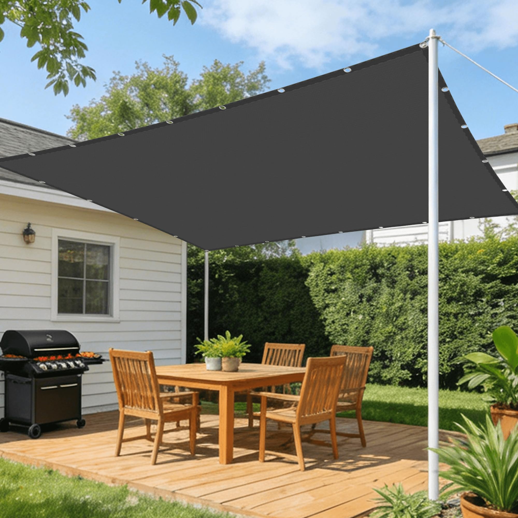 Voile d'ombrage extérieur pour balcon et patio créez un coin de fraîcheur ombragé