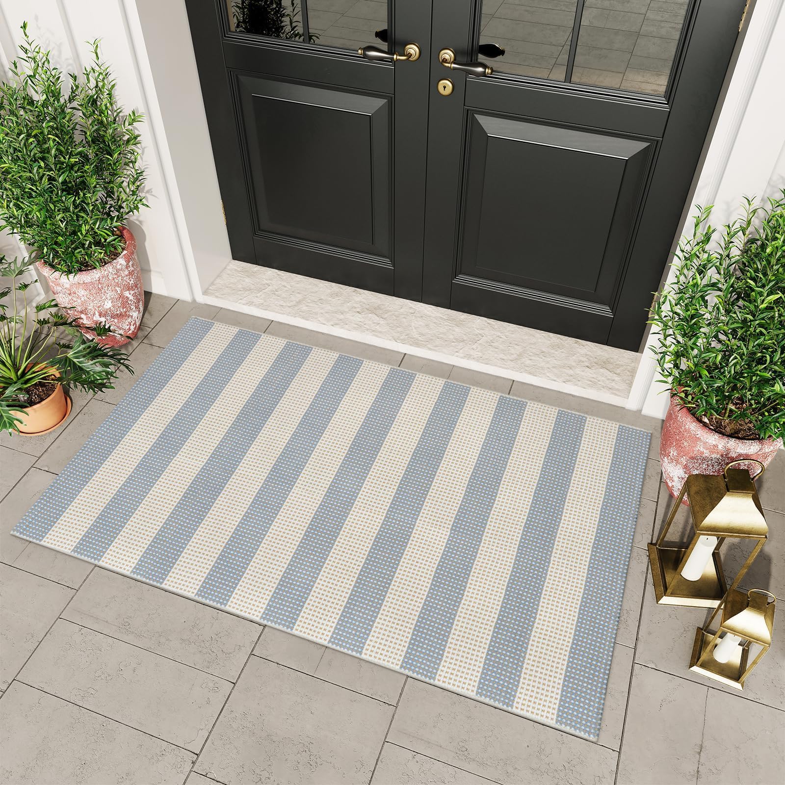 OJIA Washable Outdoor Rug 3x5