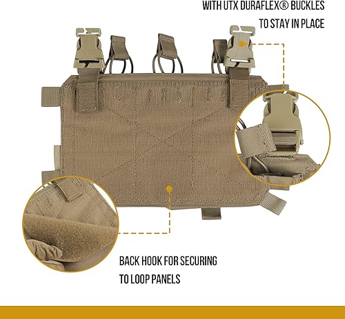 Vista 16 de OneTigris Triple Mag Pouch with Utility Pouch Tactical Placard for M4 Magazines & Pistol Magazines