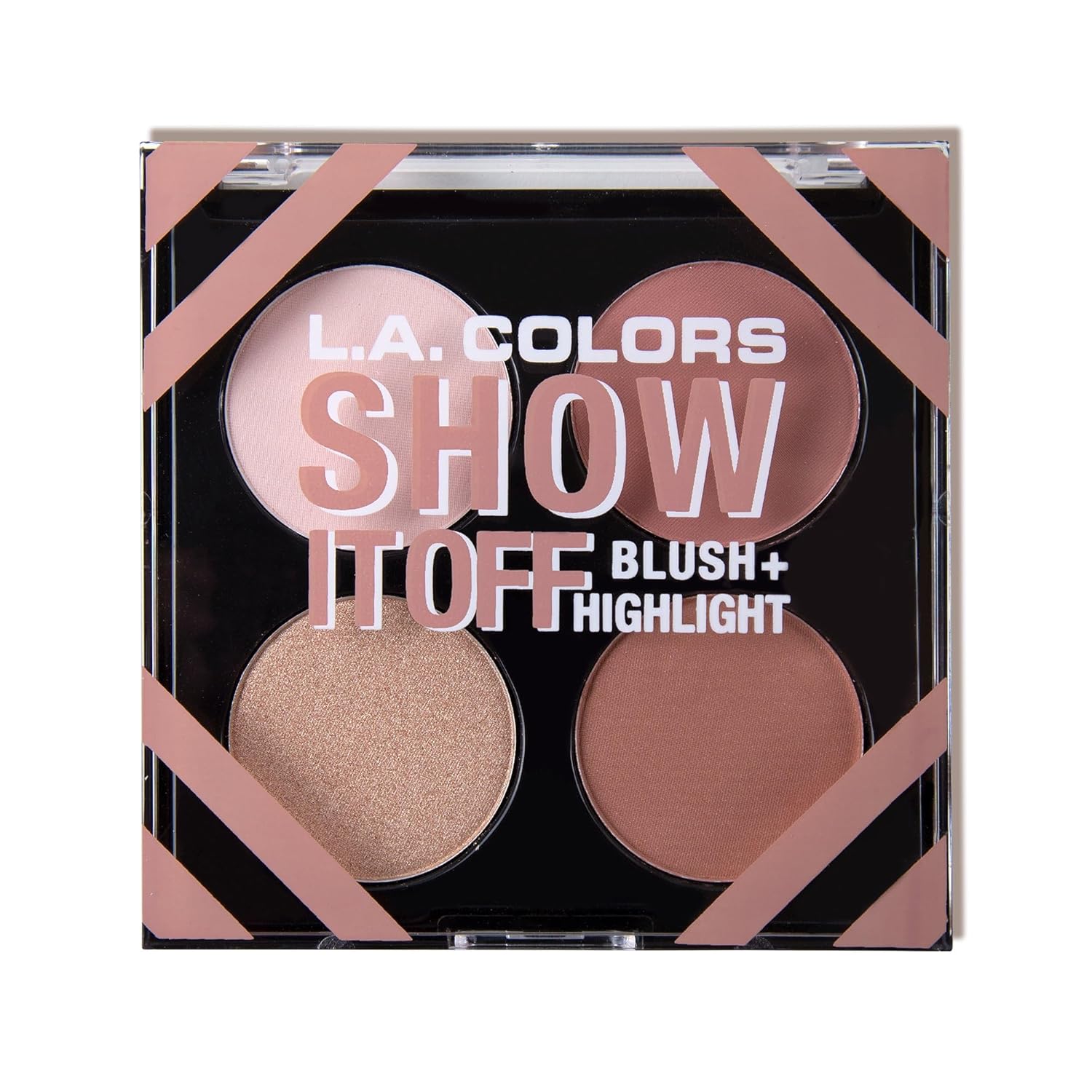 L.A. COLORS Show It Off & Shape It Up Palette, Show it Off Blush & Highlight CFP637 L.A. COLORS Show It Off & Shape It Up Palette, Show it Off Blush & Highlight CFP637