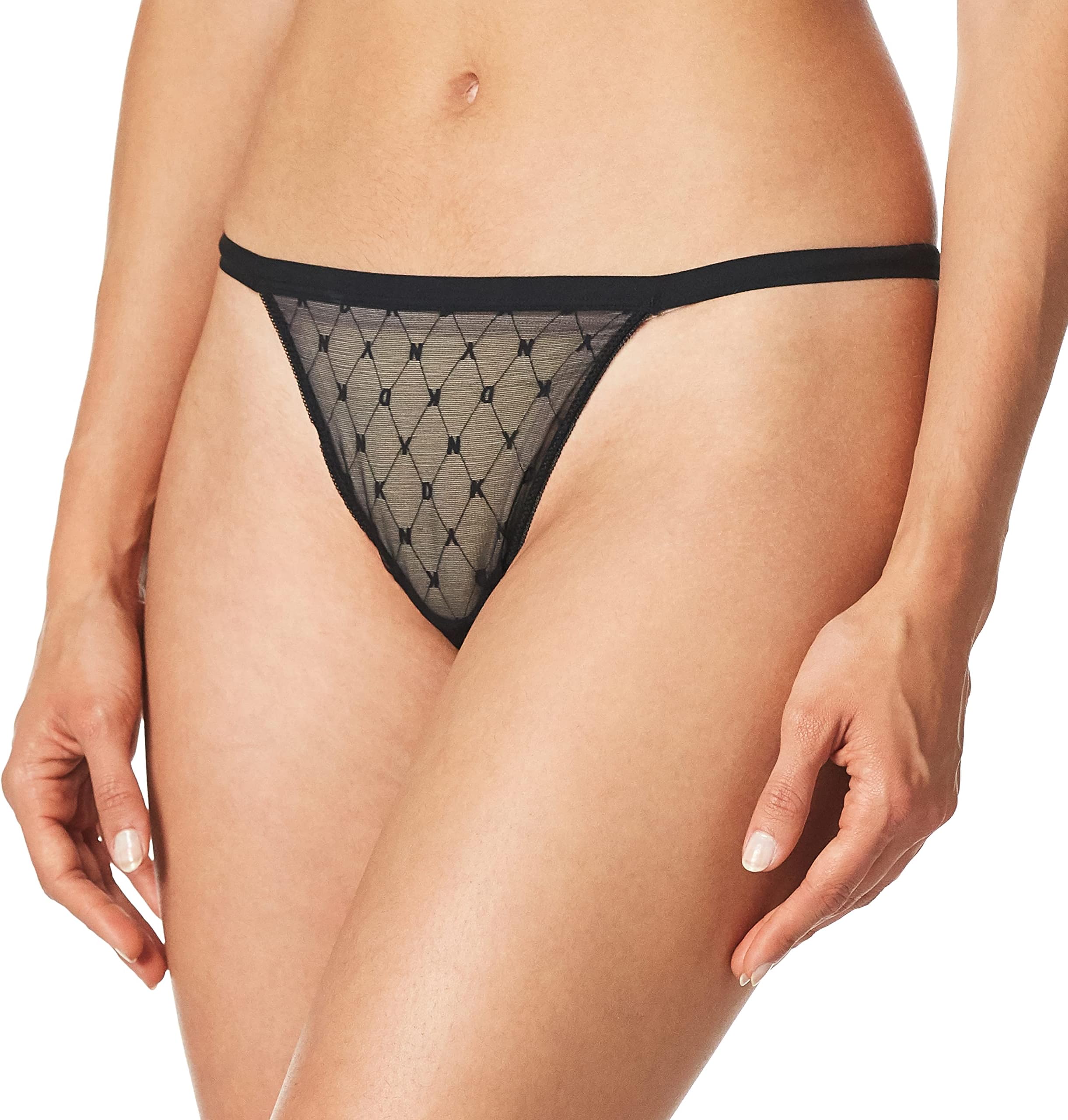 DKNY Women's Monogram Mesh Thong