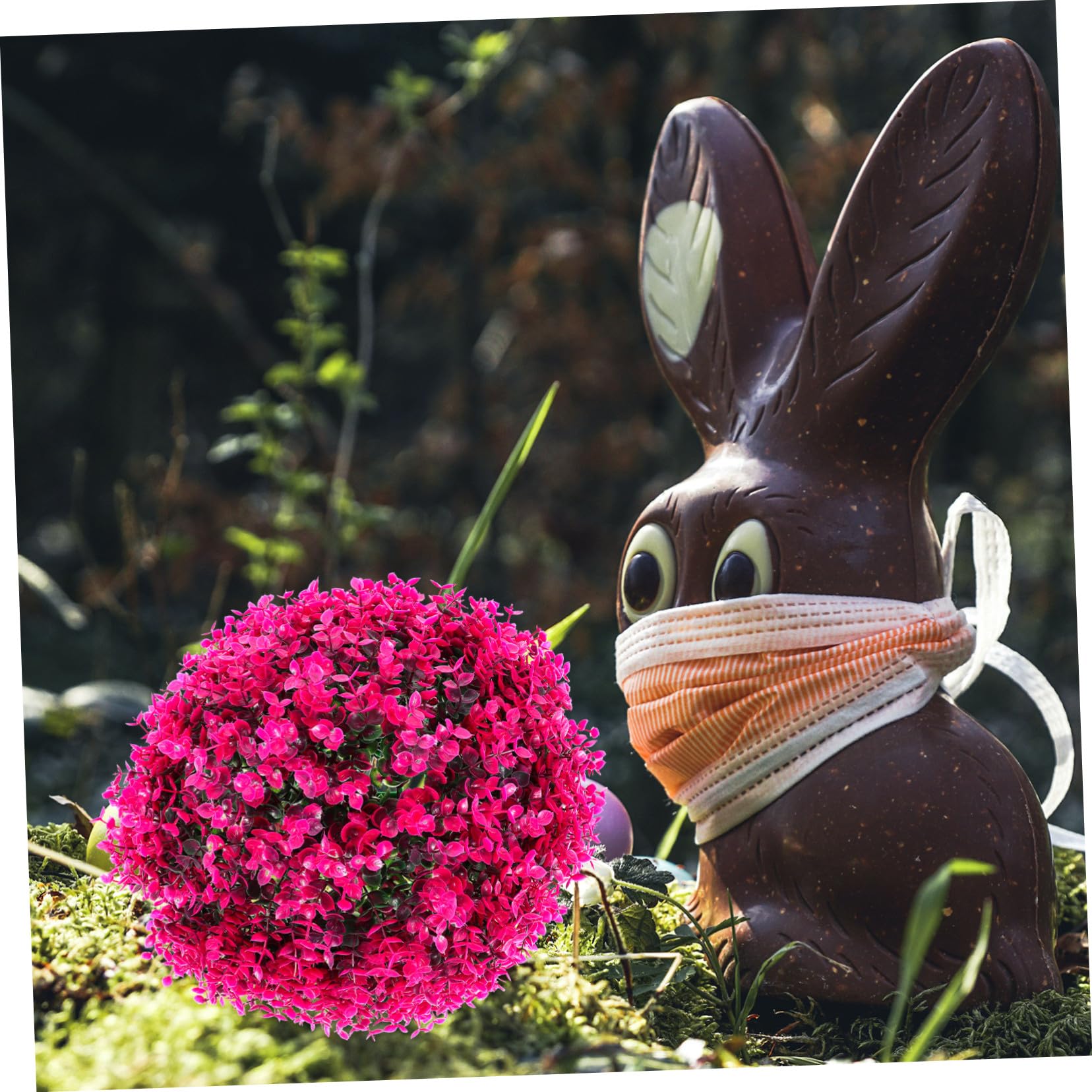Bola Topiaria de Eucalipto Artificial Colgante para Decoración Interior y Exterior, Planta Decorativa Fácil de Colocar, Adecuado para Bodas y Jardines