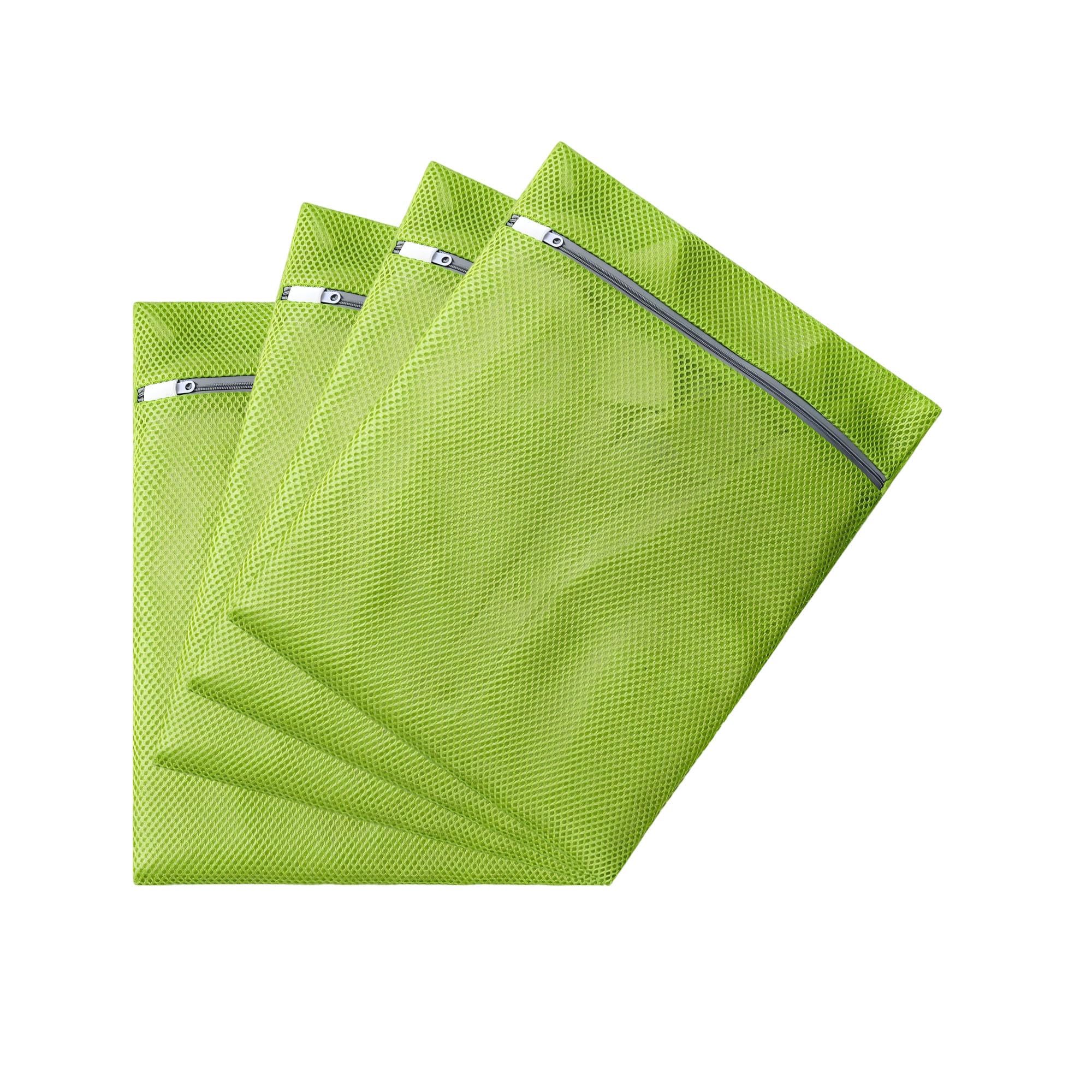 4 pack Mesh Laundry Bags Mesh Wash Bags Lingerie Bags for Washing Delicates 12 x 16 Inches lingerie