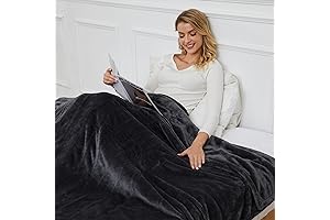 Heated Electric Blanket with Extra Soft Plush Flannel - 50x60 Inches