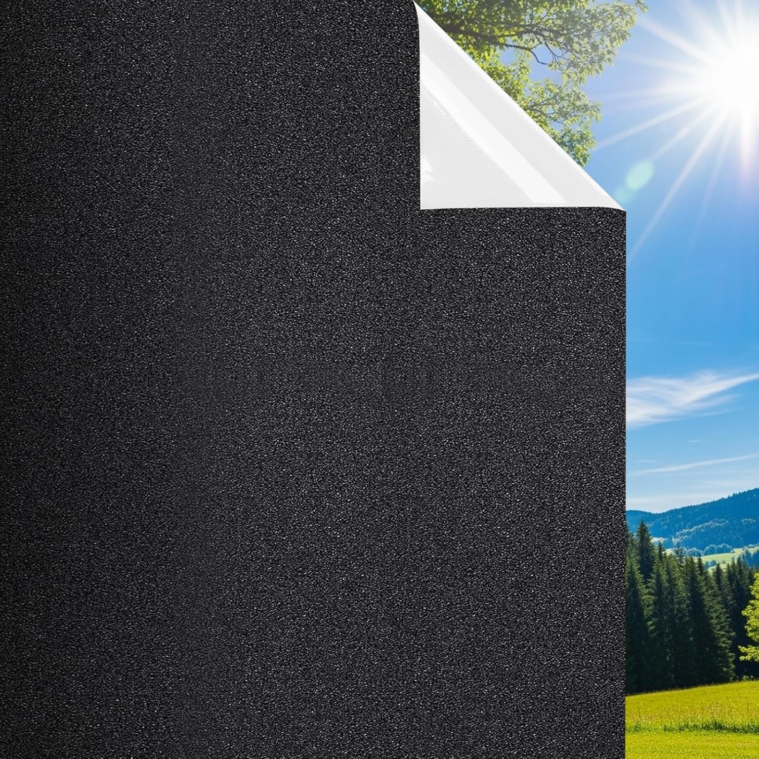Pellicola Oscurante Per Finestre Effetto Satinato Rainsilk, Anti UV, 60x200 Cm, Senza Colla - 3