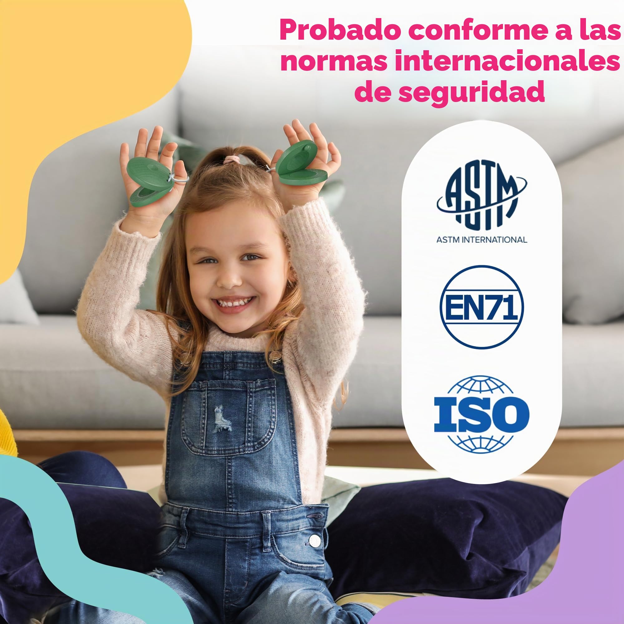 Stoie’s Set de Instrumentos Musicales para Niños – Instrumentos de percusión de Madera para niños de 1 a 3 años, xilófono, pandereta, Maracas, Juguetes Musicales para niños de 3 a 5 años