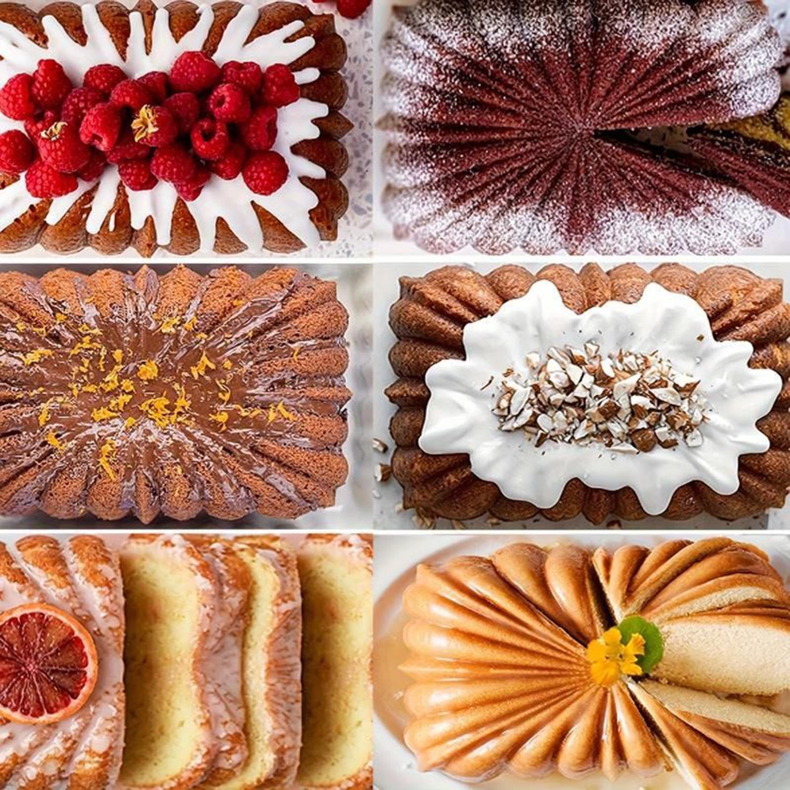 Molde De Silicona Para Pan Forma de cocina casera reutilizable | 4 Moldes De Silicona Para Pan De Plátano Cumpleaños Bodas Reuniones Pasteles Brownies Pastel Carne Tartas Lasaña Quiches