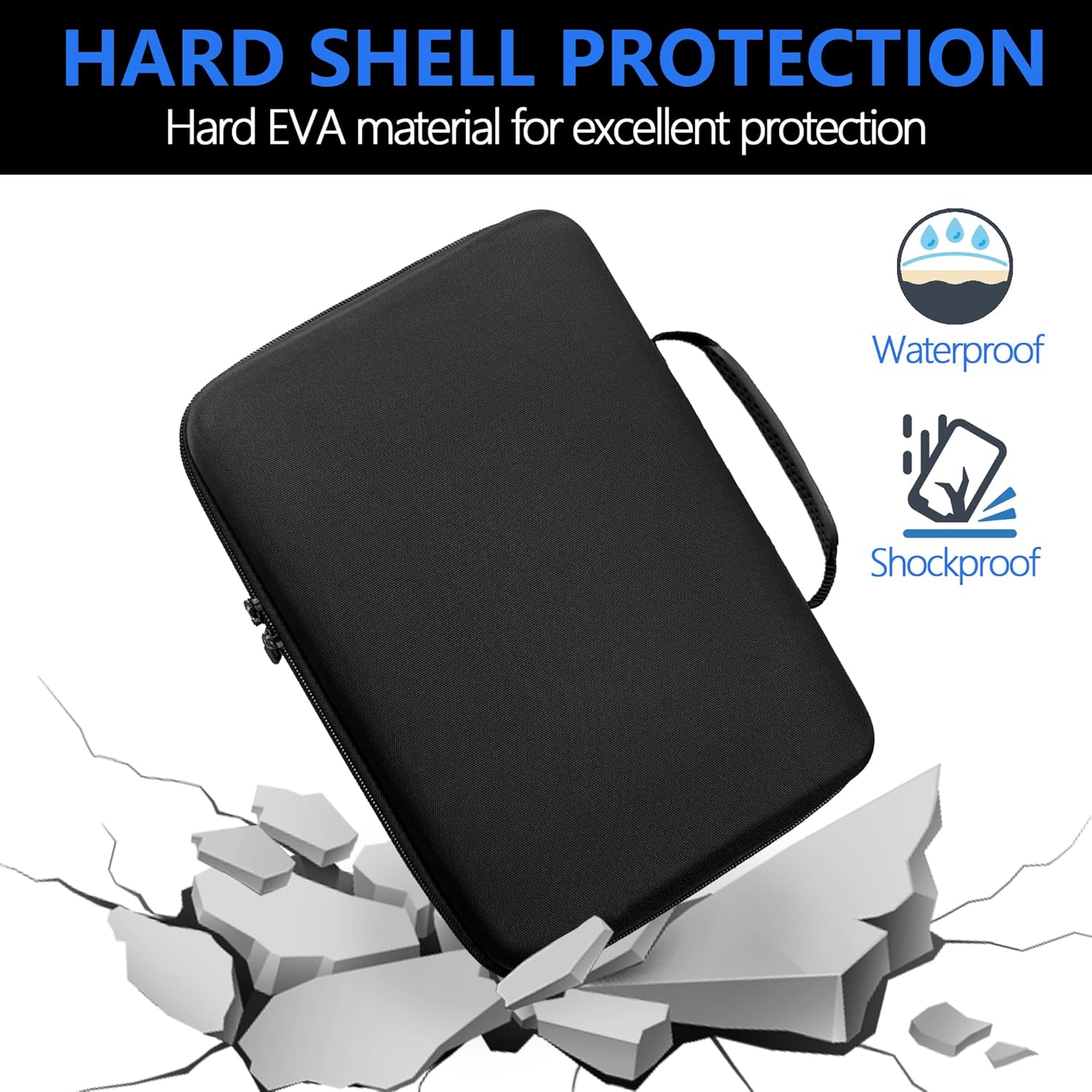 Musiin Audio Samplers Case Compatible with Roland SP-404MKII, SP-404A, SP-404SX, SP-404, Smooth Dual Zippers, Spacious Top Mesh Pocket for Accessories,Soft and Comfortable Handle,Make travel easier