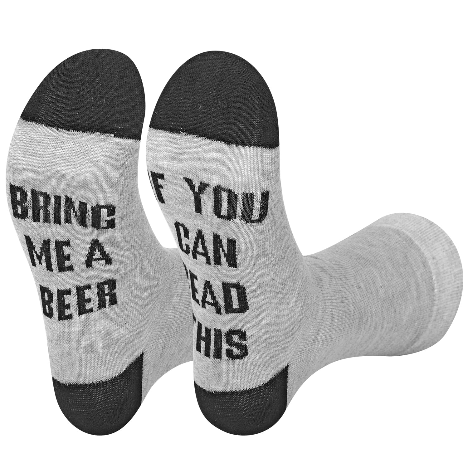 Vinsani® 'If You Can Read This Bring Me A Beer' Funny Novelty Ankle Socks – Cozy, Soft Warm Unisex Machine Washable for Beer Lovers, Drinking Games, Christmas, Birthday, Secret Santa