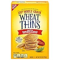 Vista 1 de Wheat Thins Sundried Tomato & Basil Snacks, Whole Grain Wheat Crackers, Snack Crackers, 8.5 oz