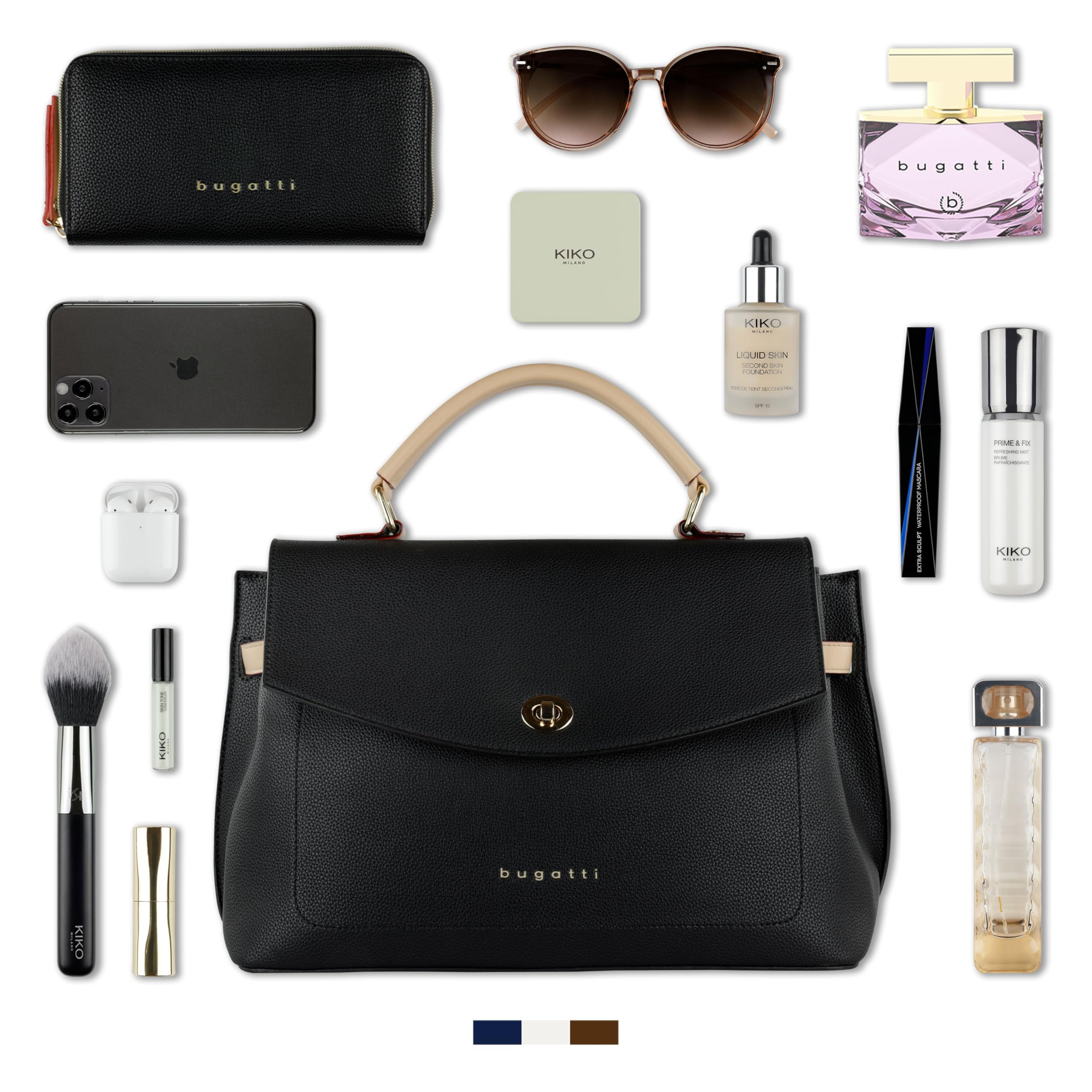 bugatti Ella Damen Stadtasche, elegante Damenhandtasche