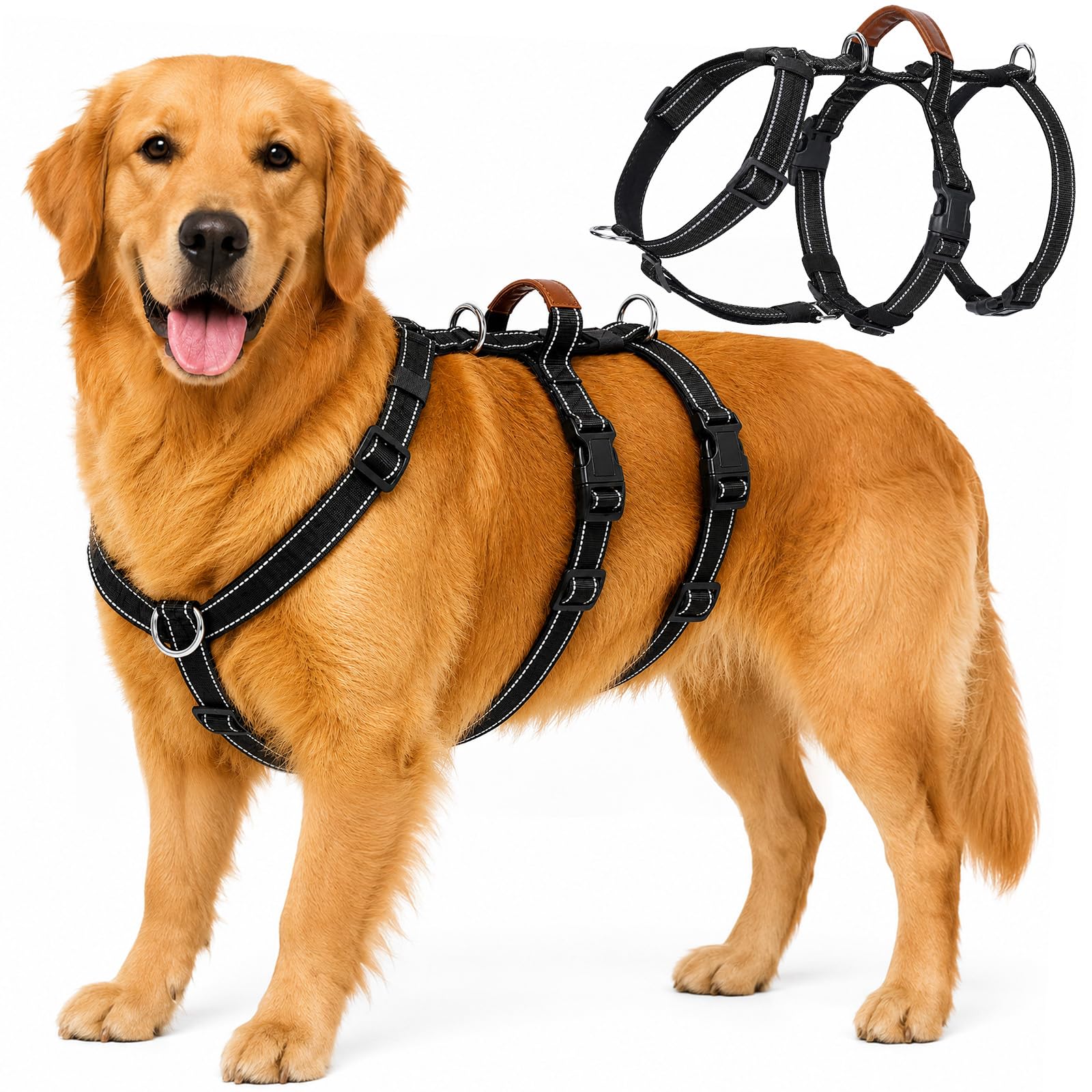 Olcyren Escape Proof Dog Harness with Front Clip for Medium and Large Dogs