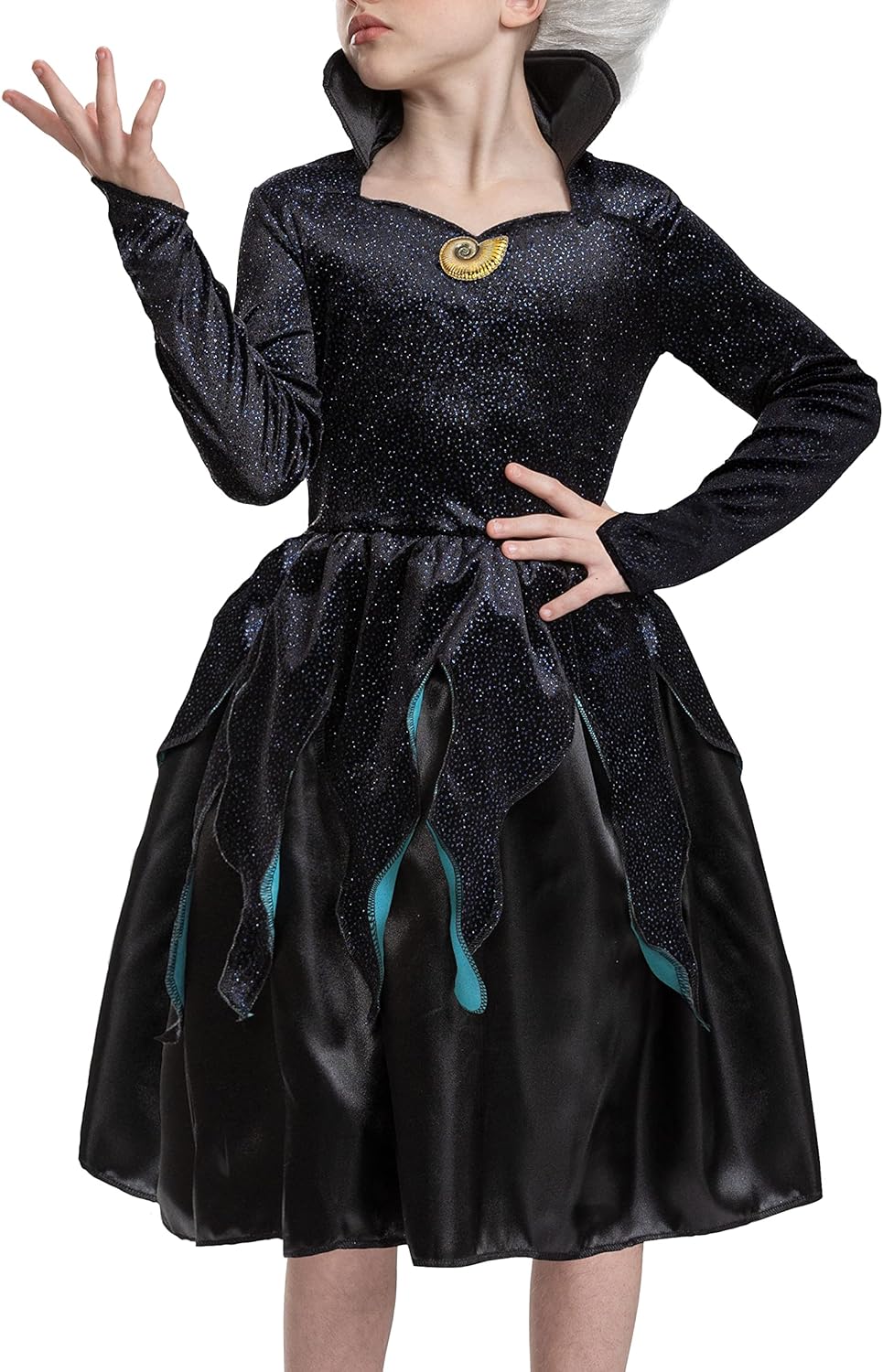 Ursula Costume for Kids, Official Disney The Little Mermaid Live Action Costume - Image 3