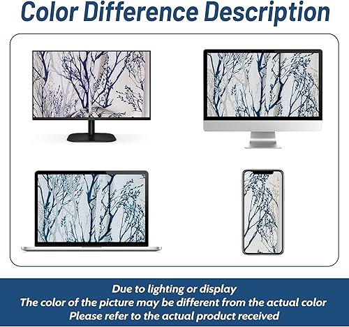 Miniatura 9 de DriftAway Cortinas opacas de mezcla de lino azul y blanco con ramas de árbol para dormitorio, 84 pulgadas de largo, con forro de ramas azules,