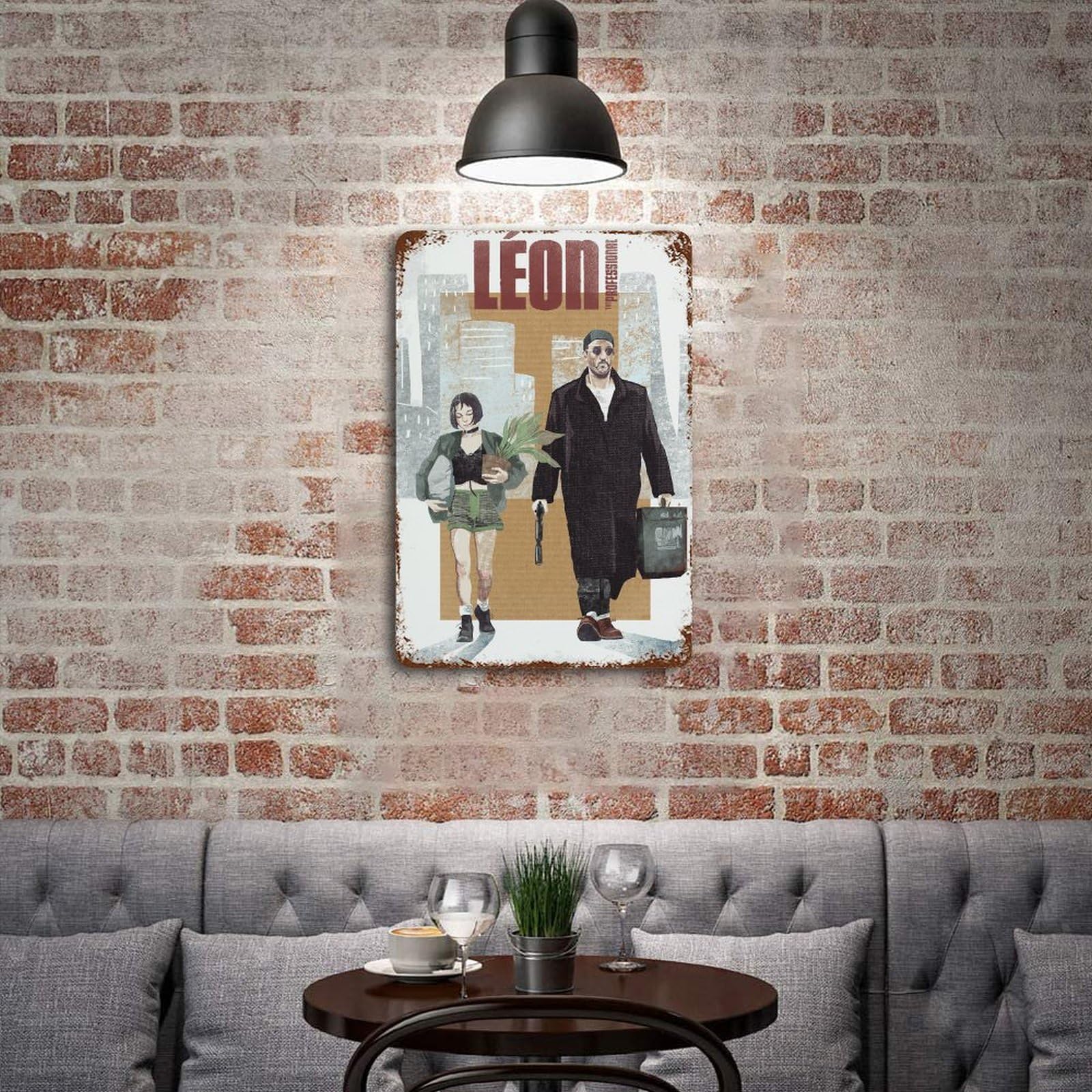 Amazon.co.jp: レオン マチルダ LEON 映画 金属ポスター インテリア