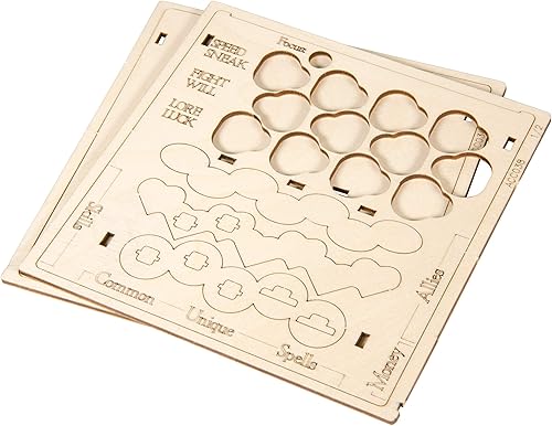 Vista 25 de The Broken Token Arkham Horror: The Card Game Revised Core Set Organizador compatible, caja de almacenamiento de madera para juegos de mesa