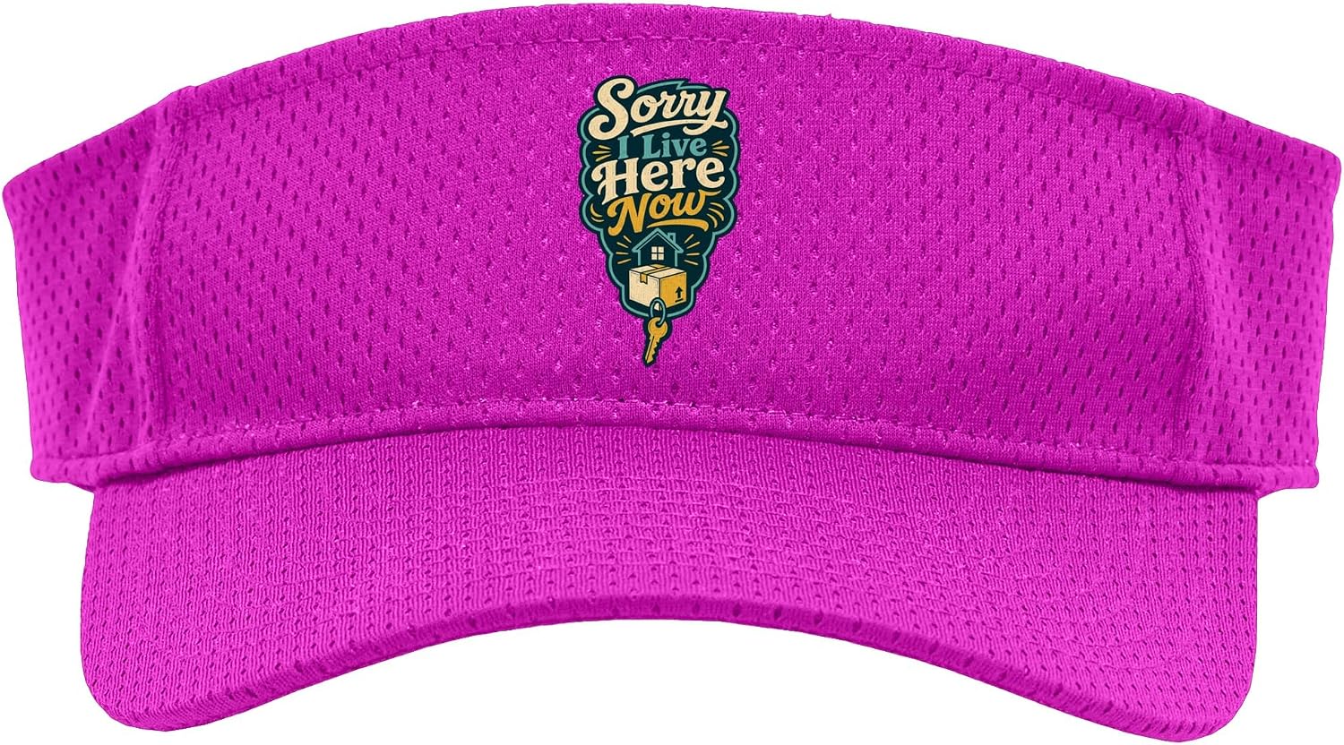 Sorry I Live Here Now Moving House Key Box Sport Sun Visor
