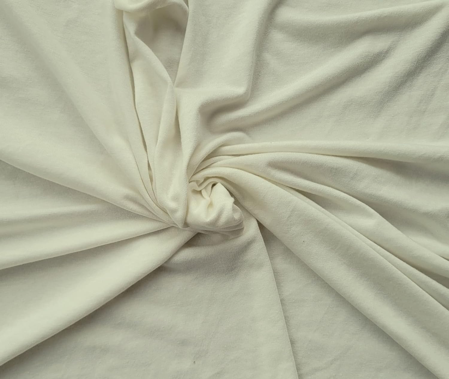 Ivory Lyocell Tencel Spandex Jersey Knit by The Yard 4 Way Stretch 4/12