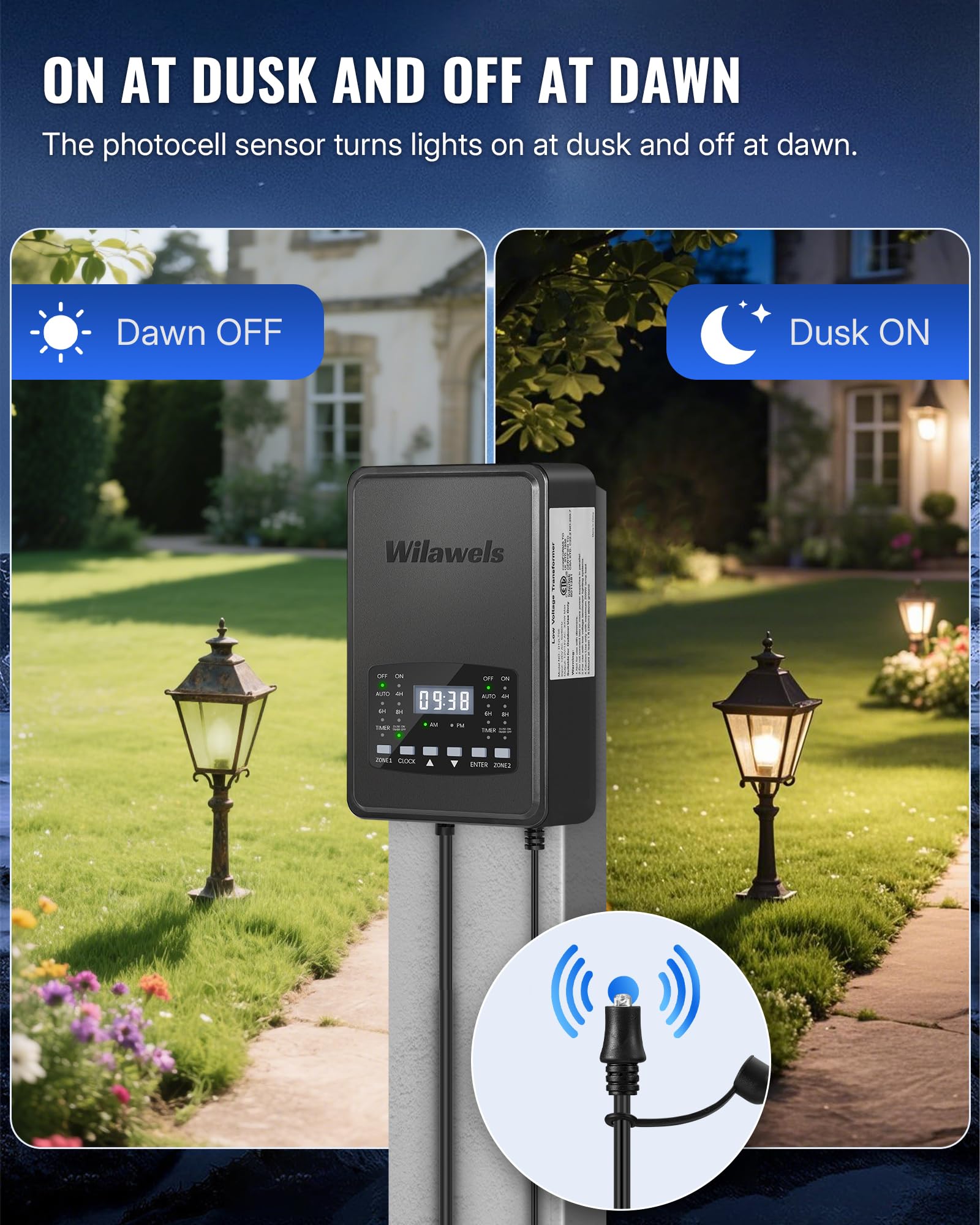 Low Voltage Landscape Transformer - 2 Zone Control -5