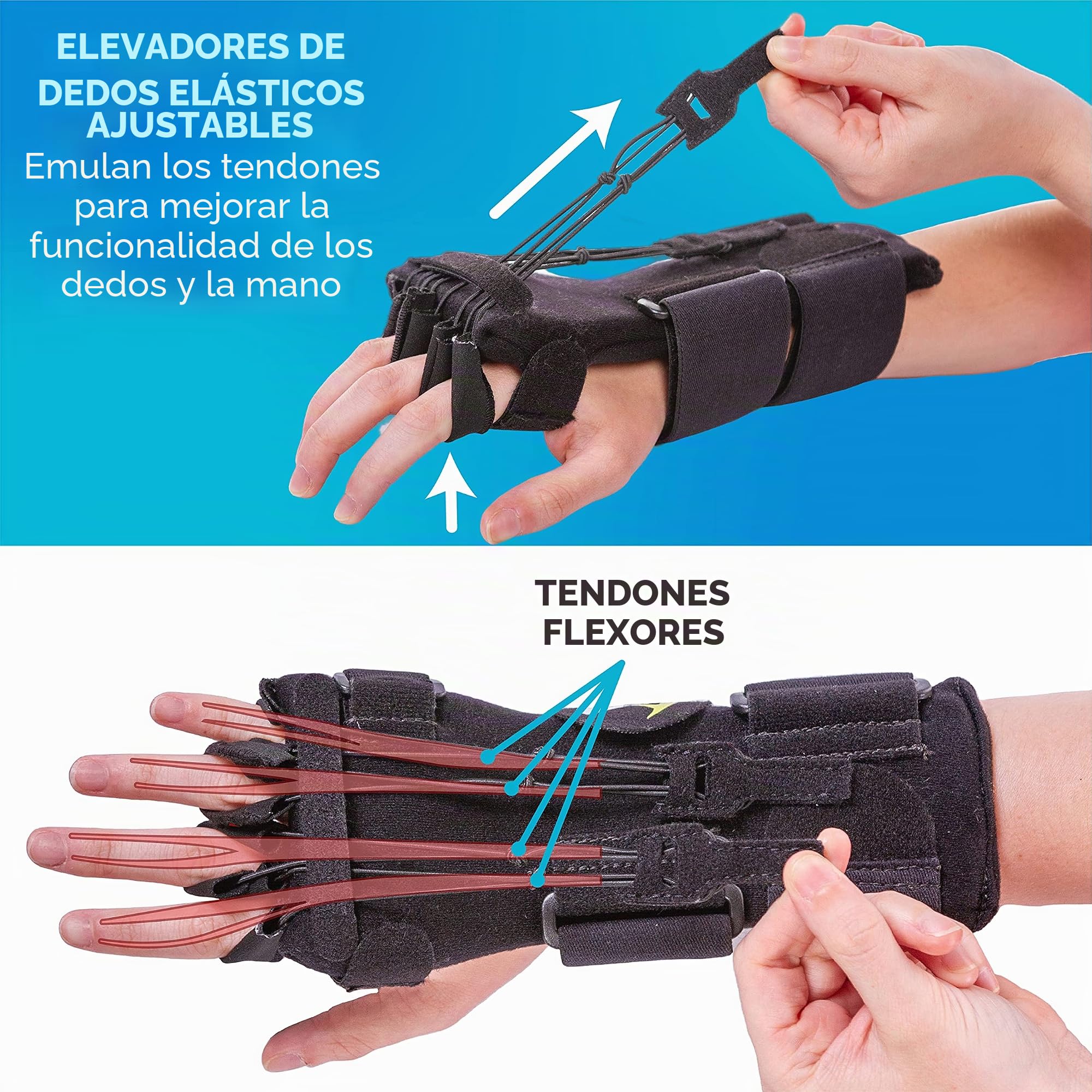 BraceAbility Férula de parálisis del nervio radial, férula dinámica de caída de muñeca para extensión de muñeca de dedo flácido, sábado por la noche, luna de miel, parálisis de muleta, soporte de