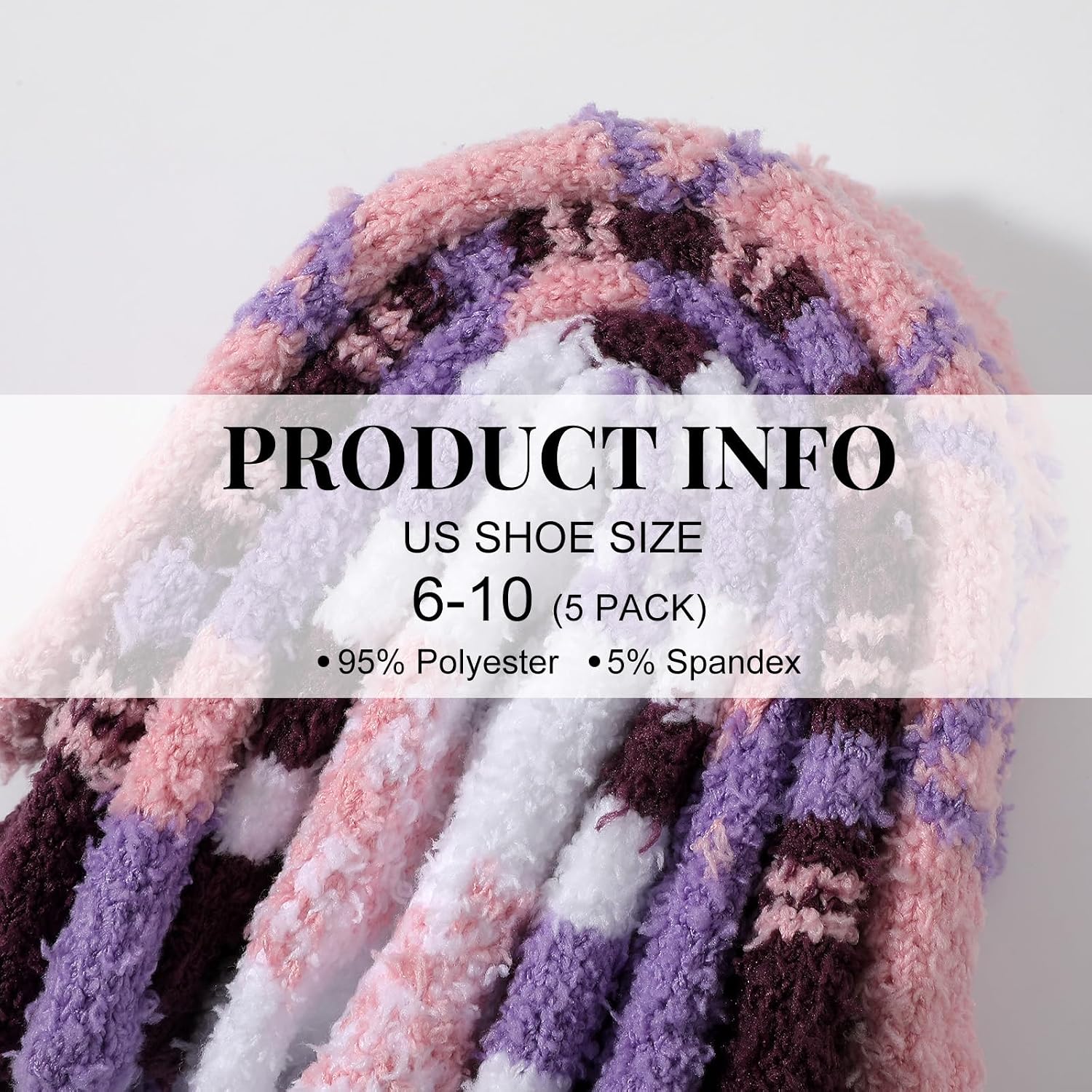 Pleneal Fuzzy Socks for Women, Womens Warm Cozy Winter Fluffy Slipper Socks