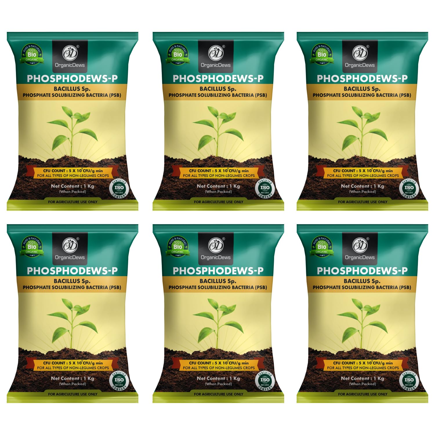 OrganicDews Phosphate Solubilizing Bacteria PSB (5x10^7 CFU/g) Bio Inoculum Fertilizer (6 Kg) for Plants - Faster Root Growth and Better Nutrient Uptake 6 Kg (B0CSXDWJ8Z) Amazon Price History, Amazon Price Tracker
