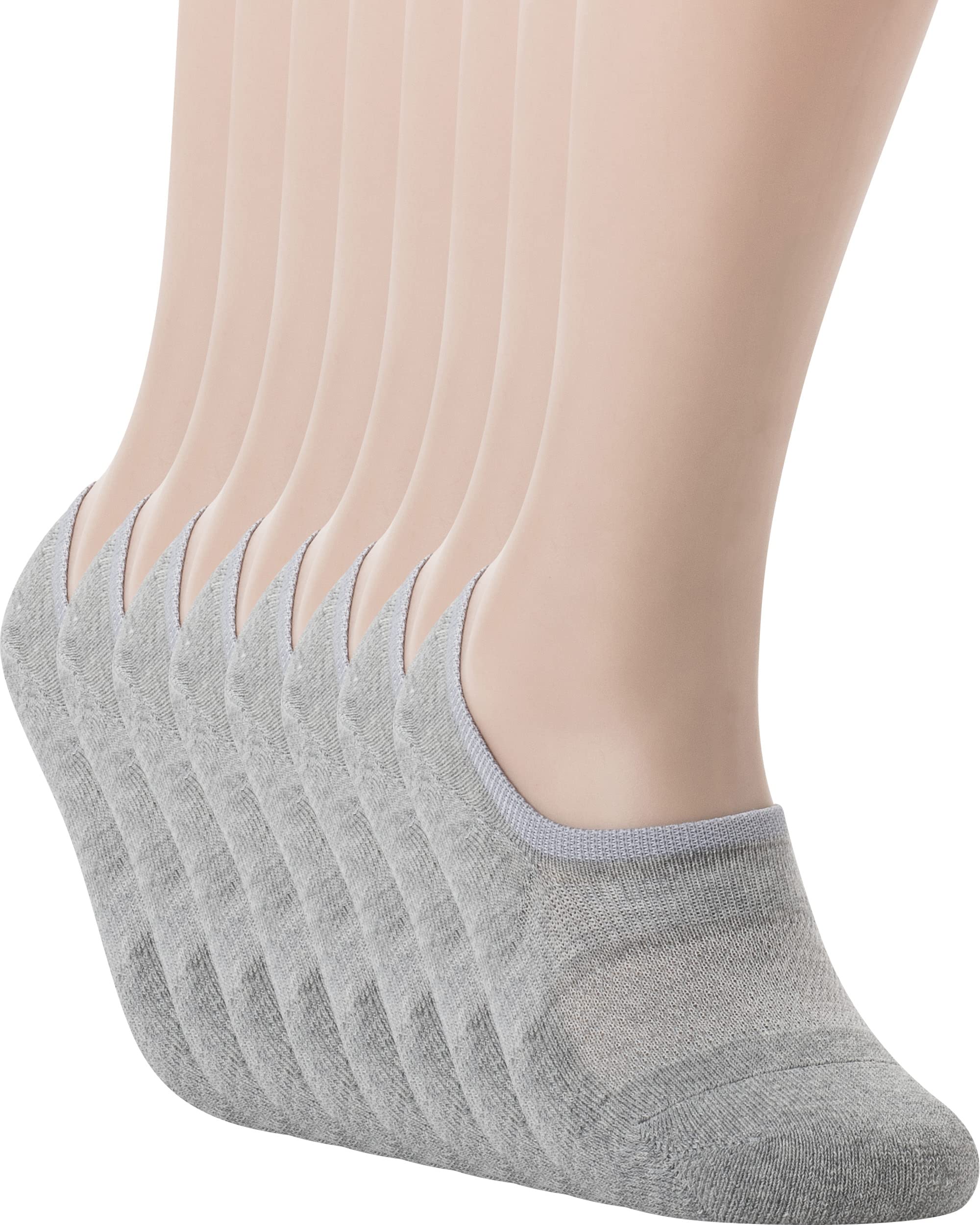 Pro Mountain No Show Socks Wide Toe Box For Health Bunion Unisex Size S to X-Large Cotton Cushion Footies