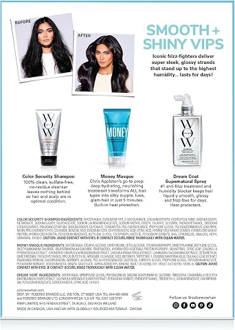 Color Wow Smooth & Shiny VIPs Kit, Anti-Frizz Products for Glossy Hair