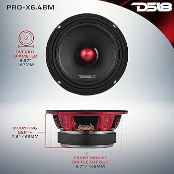 Amazon.com: DS18 PRO-X6.4BM Loudspeaker - Pair of 6.5