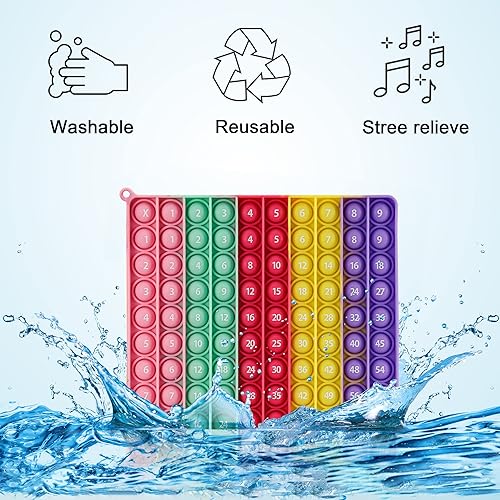 Miniatura 4 de Juguetes para la ansiedad de tabla de multiplicación, juegos de matemáticas para reventar burbujas, regalos para niños, adultos, familia, para
