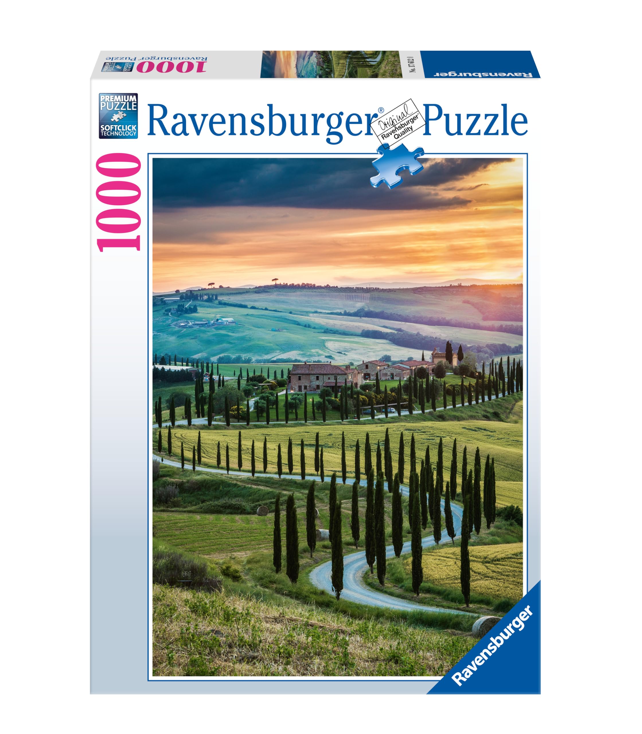 Art Puzzle Cerchio Häuser – 1000 Teile Italien-Motiv – Jedes Teil Ein Unikat