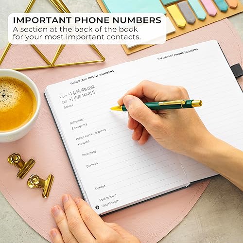 Miniatura 4 de Clever Fox Libreta de direcciones con pestañas alfabéticas, teléfono de piel sintética y libreta de direcciones para mantener los contactos seguros,