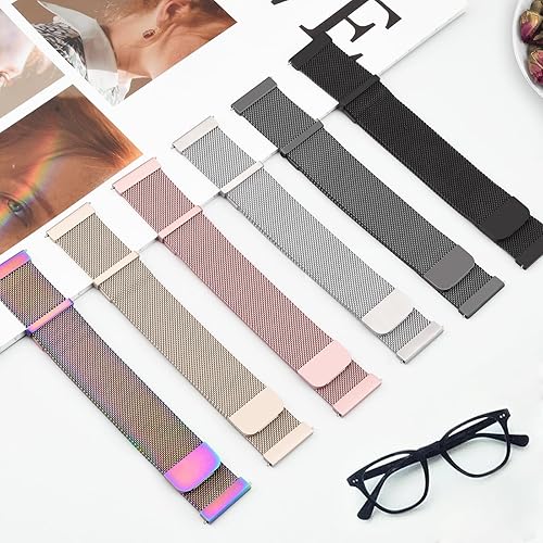 Miniatura 7 de Meliya Correa de metal compatible con Samsung Galaxy Watch 6 Band 1.575 in 1.732 in, Galaxy Watch 6 Classic Band 1.693 in 1.850 in, correa de