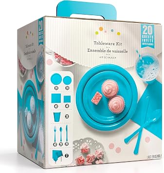 Exquisite Turquoise Paper Plates Disposable 7 Inch Cake Plates 222 Pcs