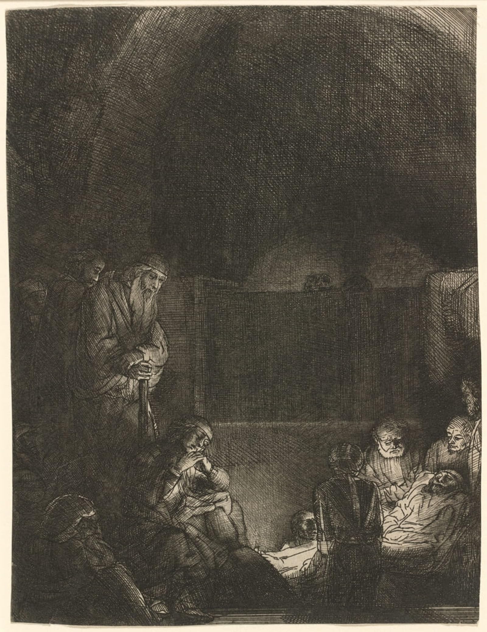SERENDIPITP Aesthetic Poster Photo Wall Print Retro Picture The entombment by Rembrandt van Rijn Modern Wall Artwork for Home Decor 60x90cm